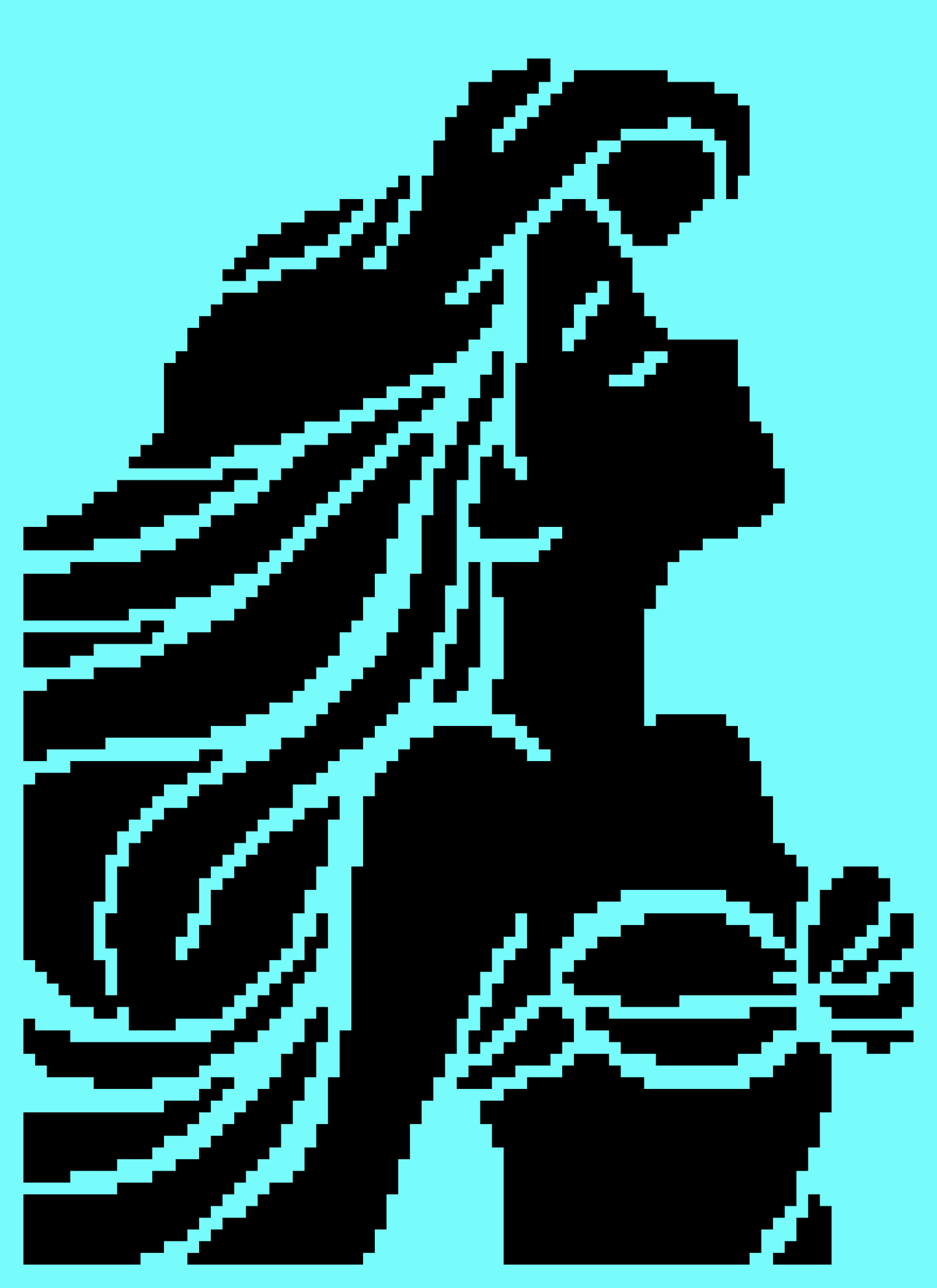 Mermaid Panel Graphghan Crochet