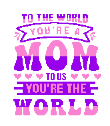 Your The World Mom Graphghan Crochet Pattern