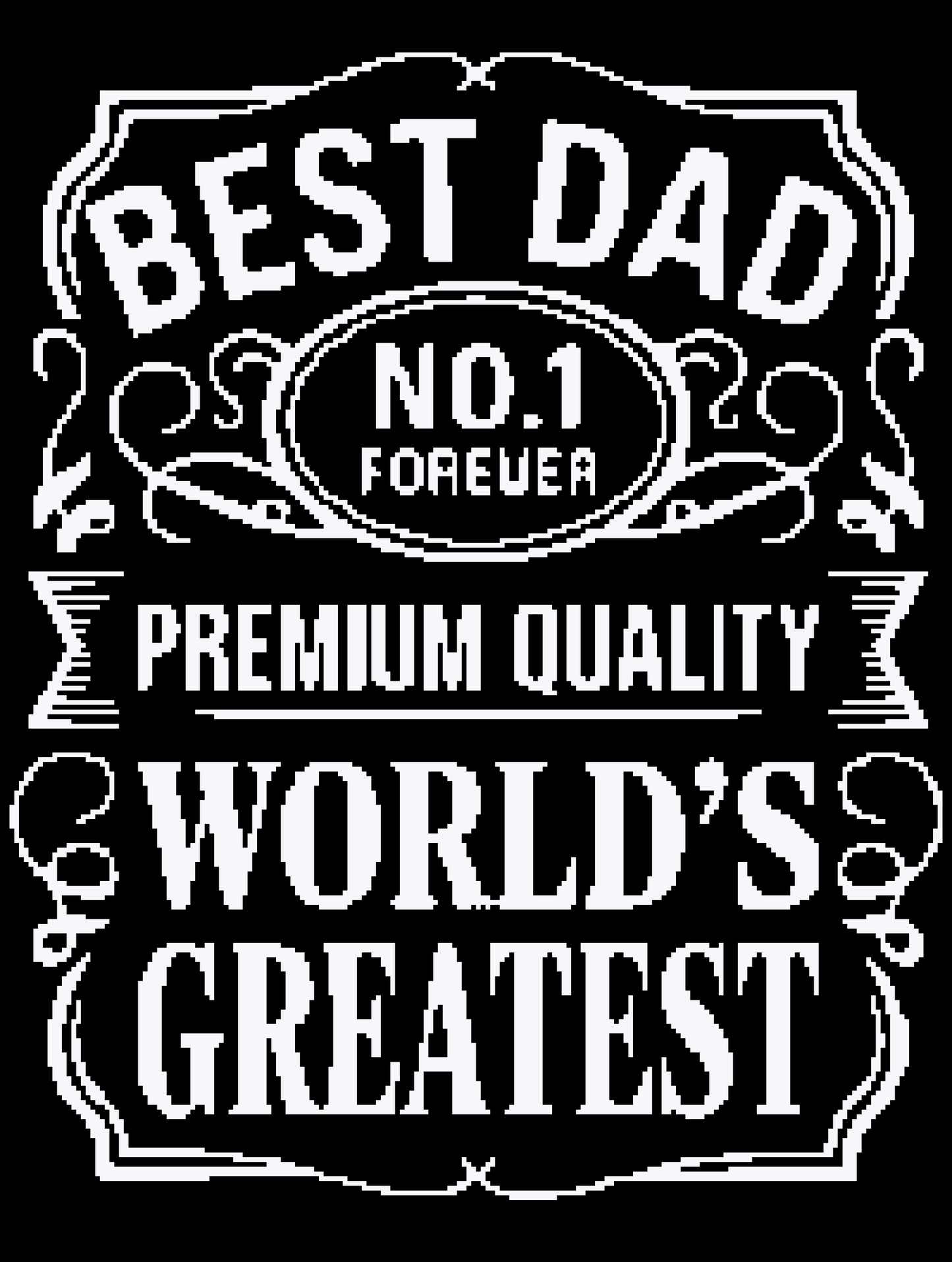 Best Dad Crochet Graphghan Pattern Blanket