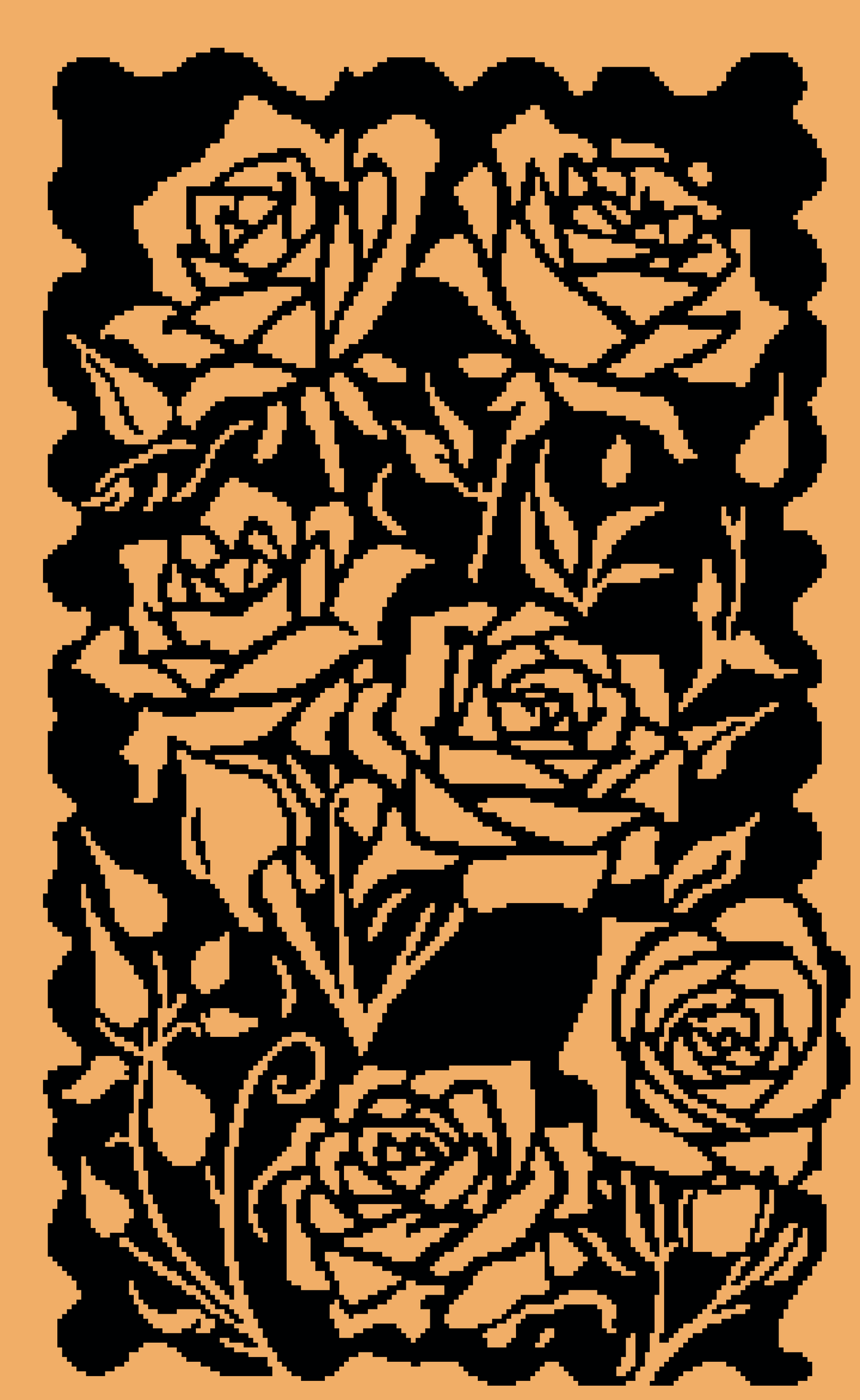 Rose Wall Graphghan Crochet Pattern