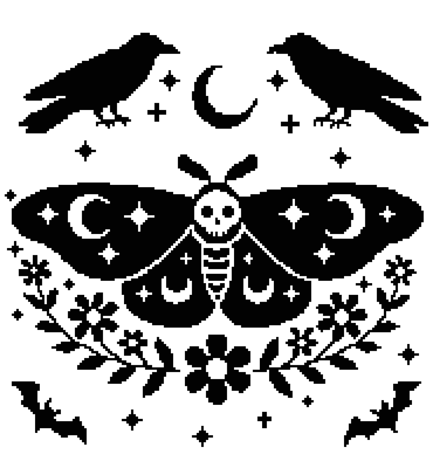 Hail To Moth Graphghan Crochet Pattern