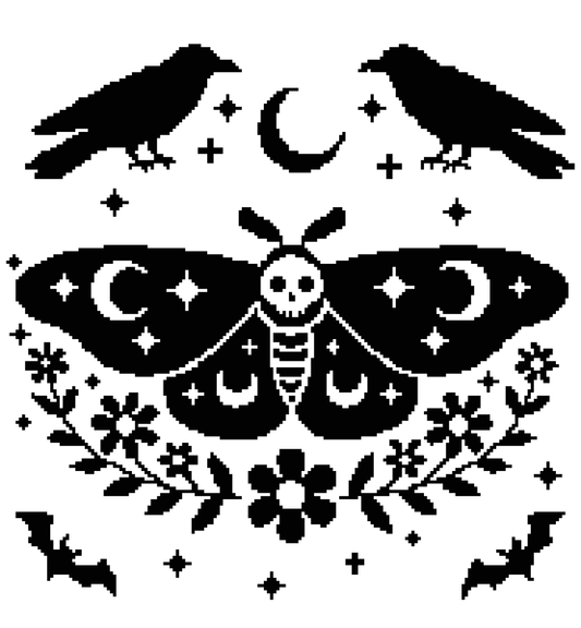 Hail To Moth Graphghan Crochet Pattern