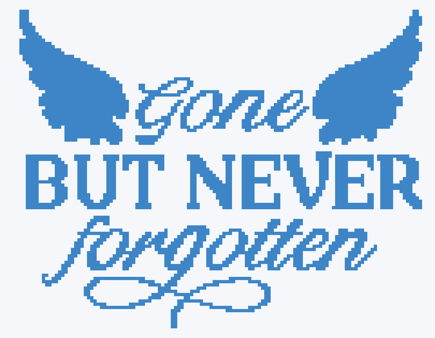 Gone But Never Forgotten Graphghan Crochet Pattern Panel