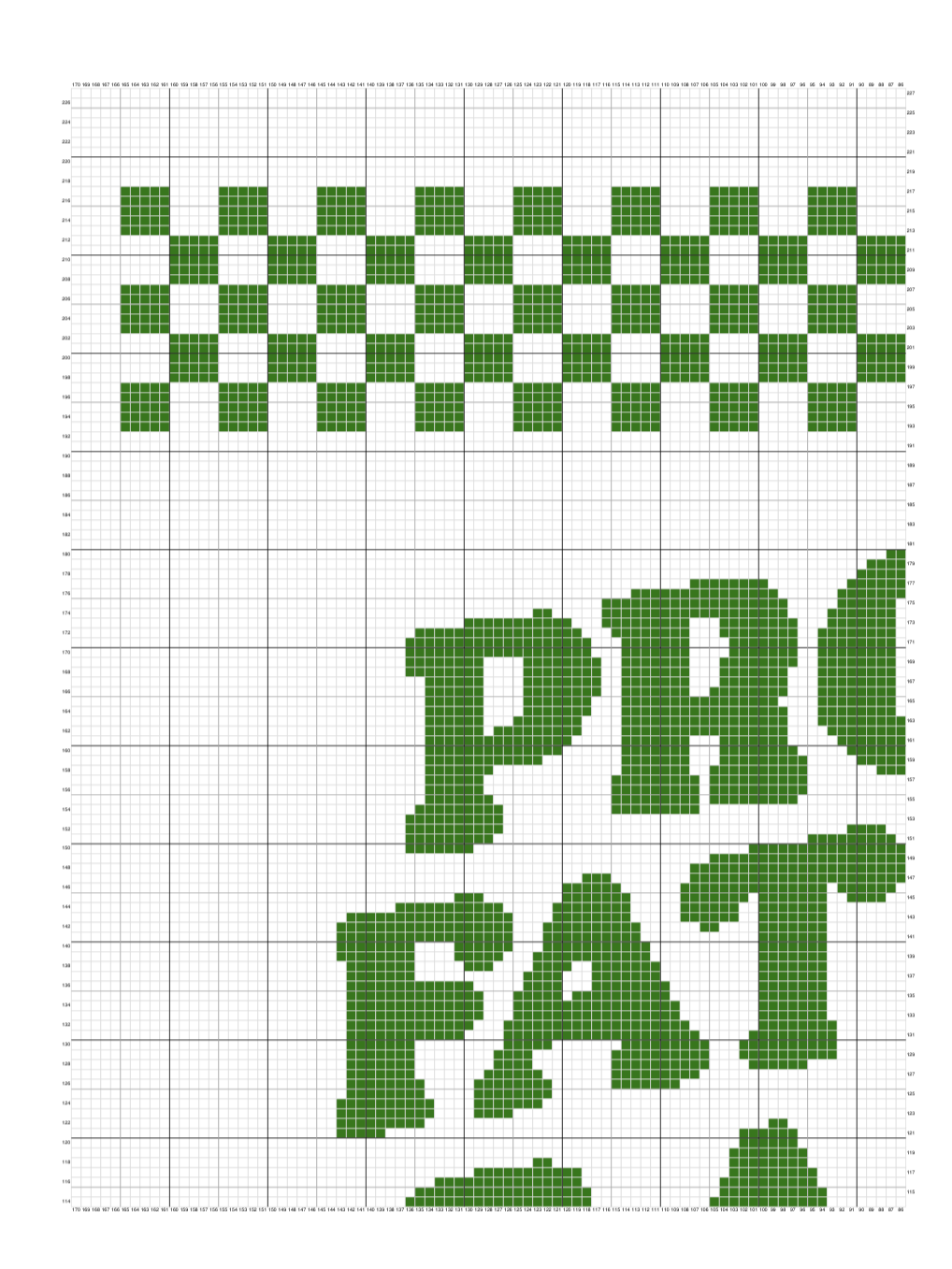 Proud Father Graphghan Crochet Pattern