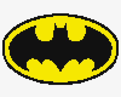 Batman Pillow Graphghan Crochet Pattern