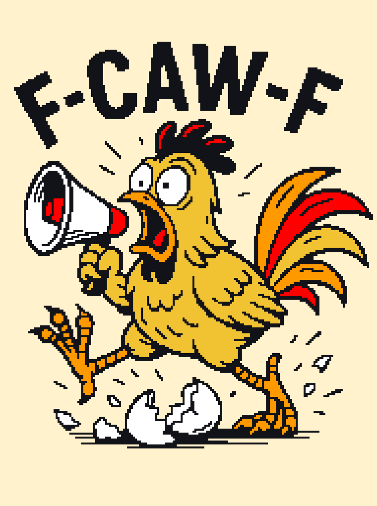 F-Caw-F Crochet Graphghan Pattern
