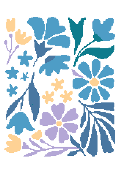 Boho Flowers Graphghan Crochet Pattern
