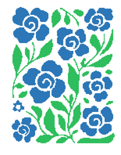 Spring Flowers Graphghan Crochet Pattern