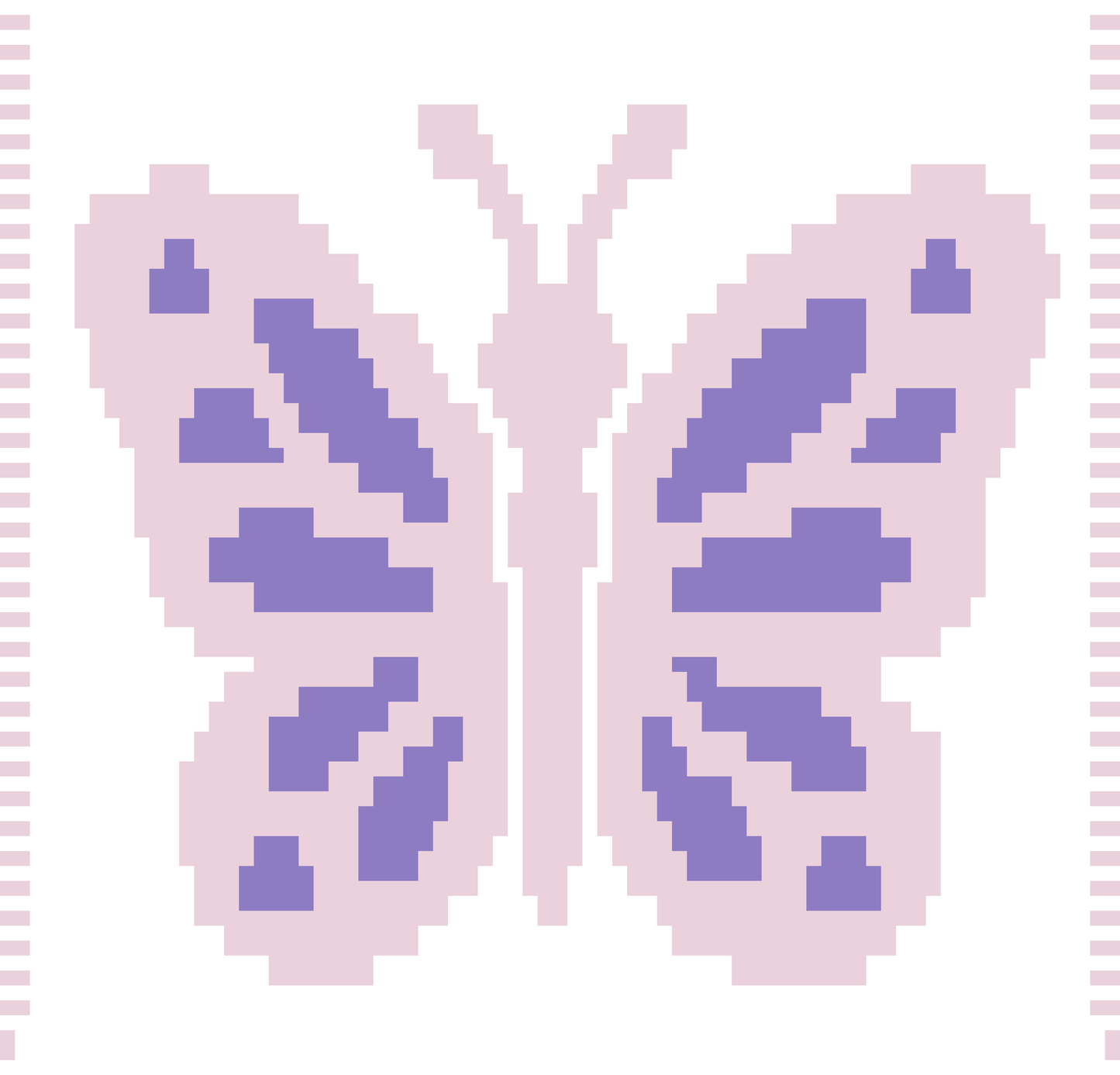 Butterfly Over-lay Mosaic Crochet Pattern with Color Changes Small Panel/ Pillow