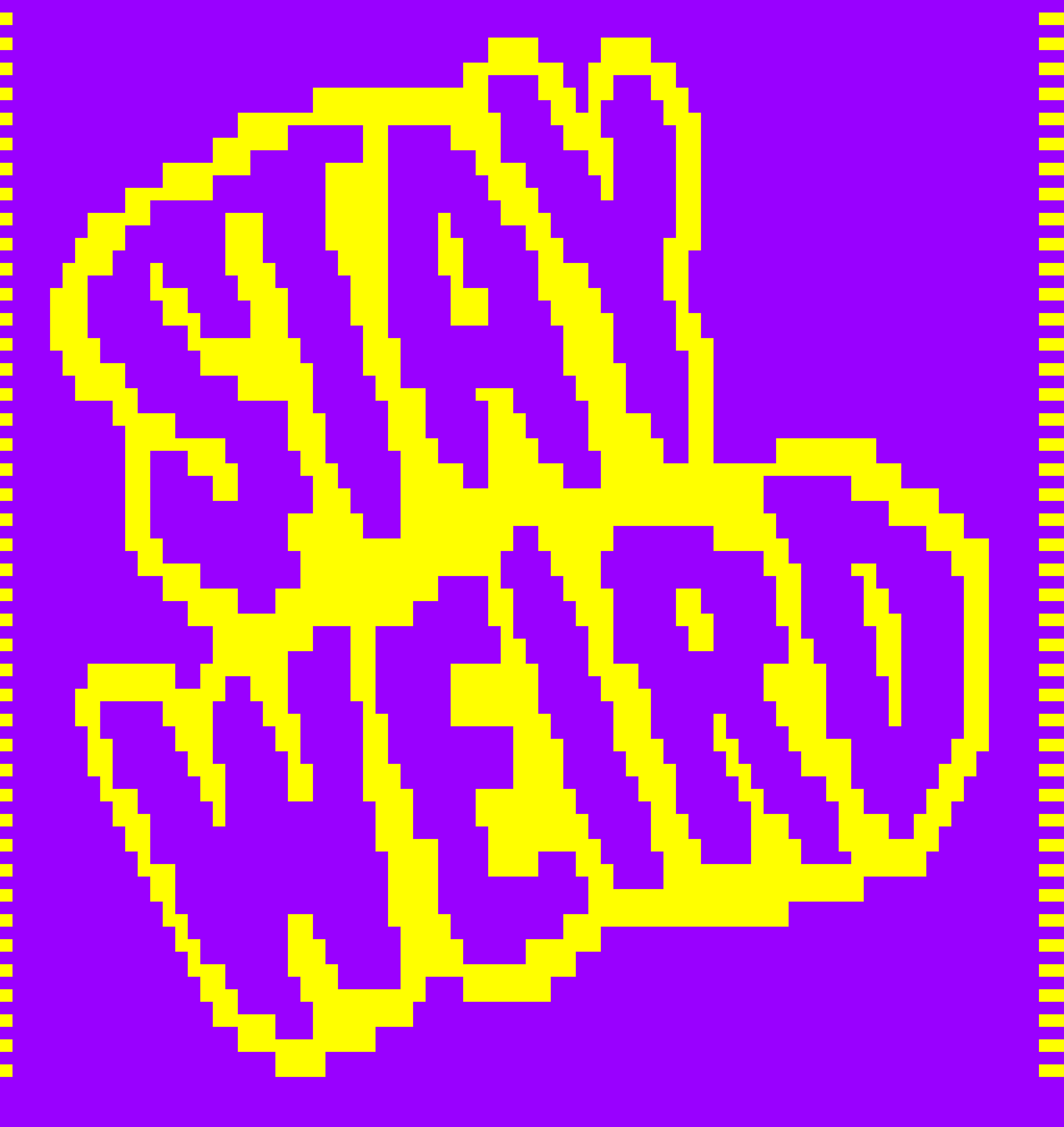 Stay Weird Over-lay Mosaic Crochet Pattern Graphghan Beginner