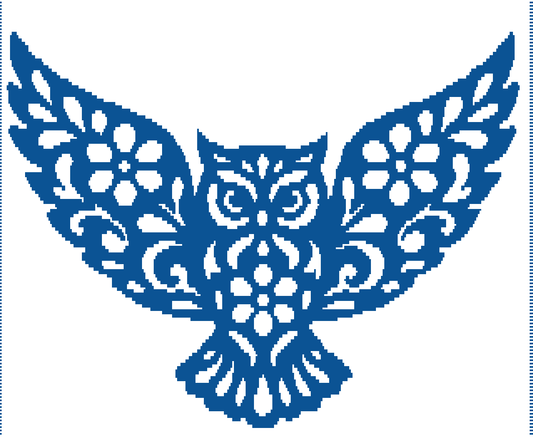 Owl Spirt Over-lay Mosaic Crochet Pattern Graphghan
