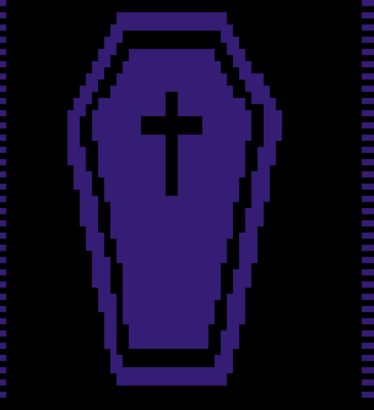 Coffin Over-lay Mosaic Crochet Pattern Graphghan