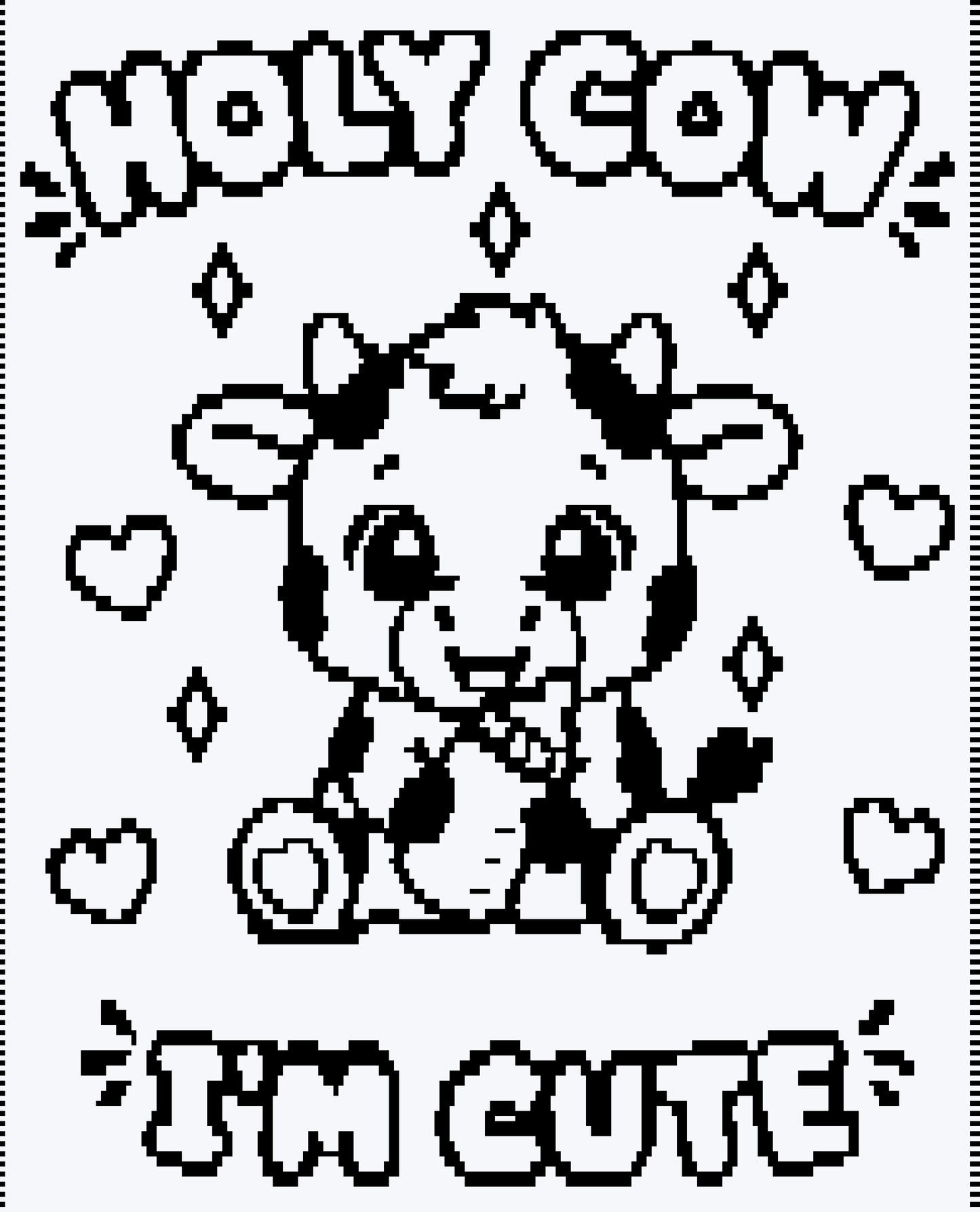 Holy Cow Over-lay Mosaic Crochet Pattern Graphghan Blanket