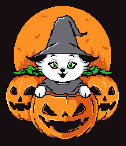 Halloween Cat Graphghan Pattern