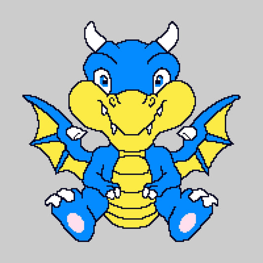 Xavier The Dragon Graphghan Pattern