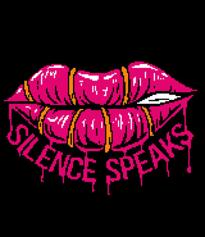 Silence Speaks Graphghan Pattern