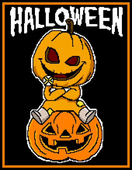Candy Pumpkin Graphghan Pattern