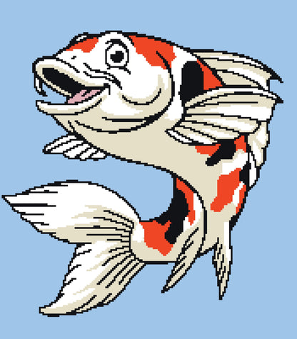 Koi Fish Graphghan Crochet Pattern