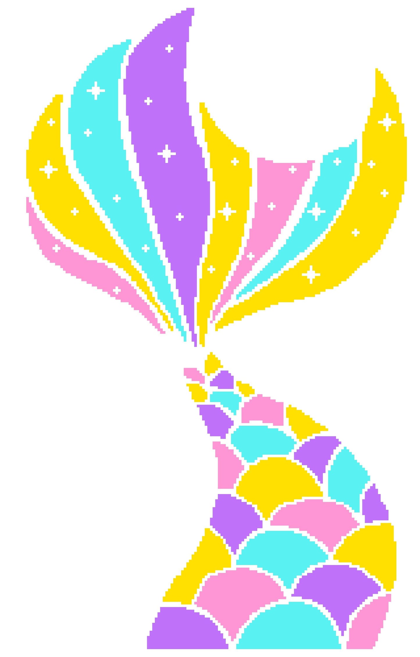 Mermaid Beauty Graphghan Crochet Pattern