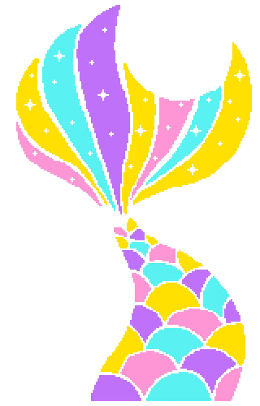 Mermaid Beauty Graphghan Crochet Pattern