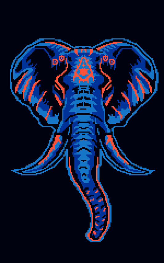 Mystic Elephant  Crochet Graphghan Pattern