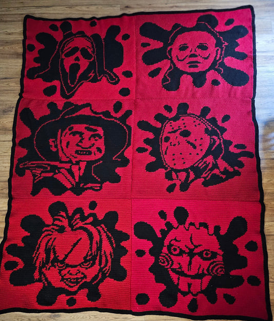Slasher Panel Graphghan Crochet Pattern