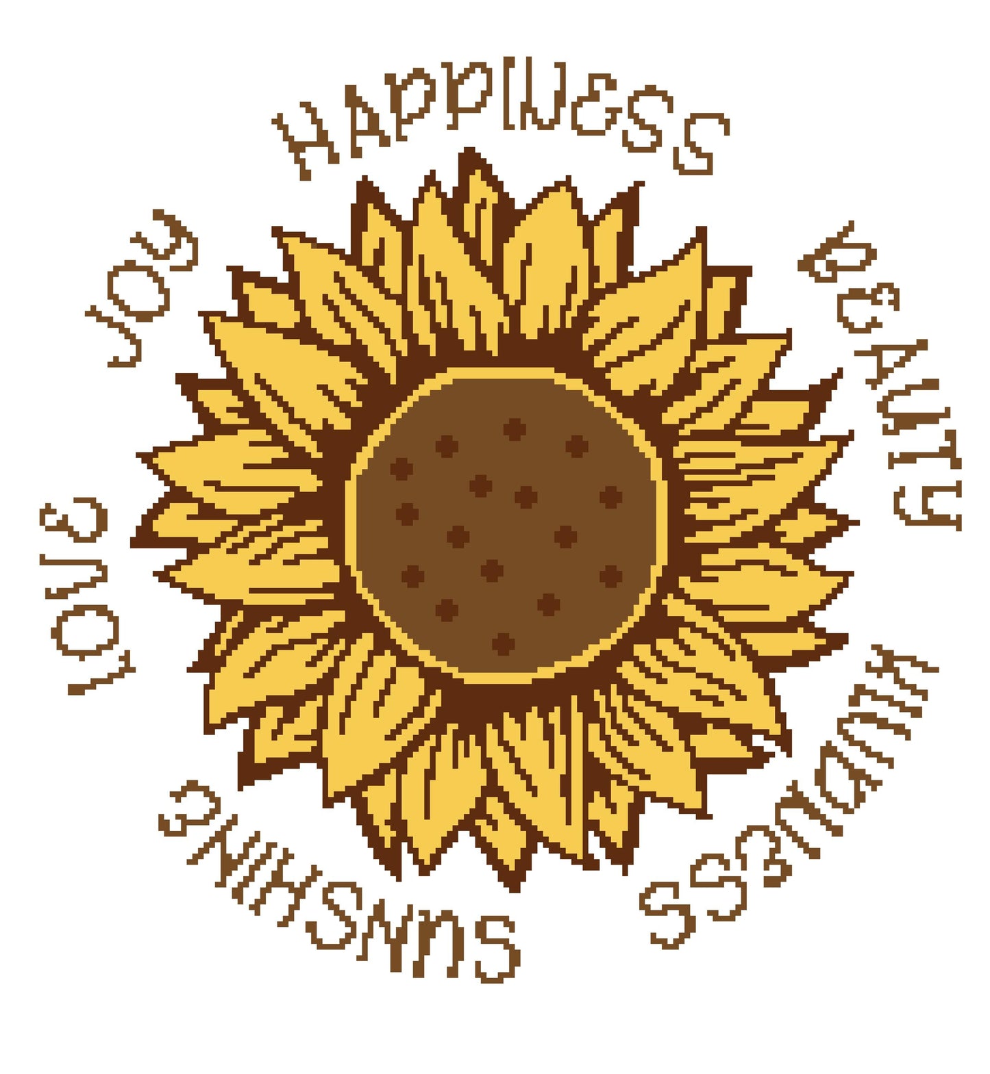 Sunflower Happiness Graphghan Crochet Pattern