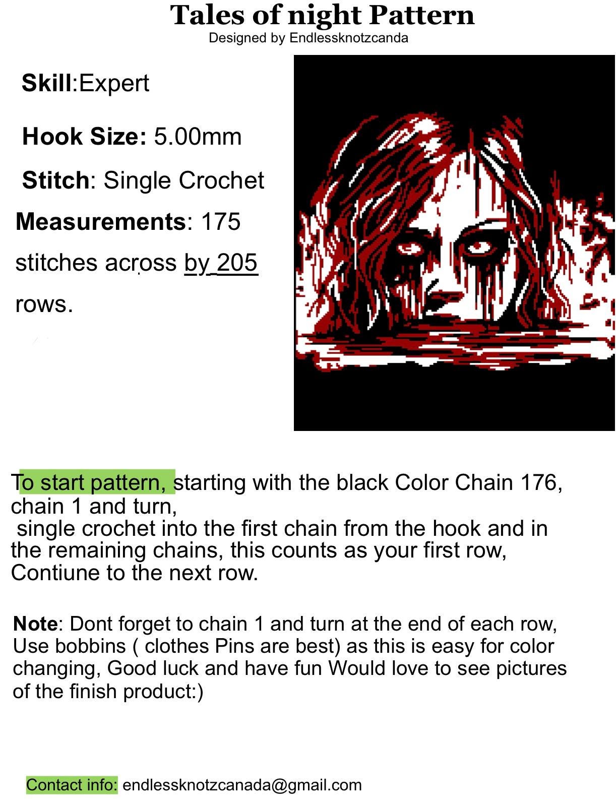 Tales Of Night Crochet Graphghan Pattern