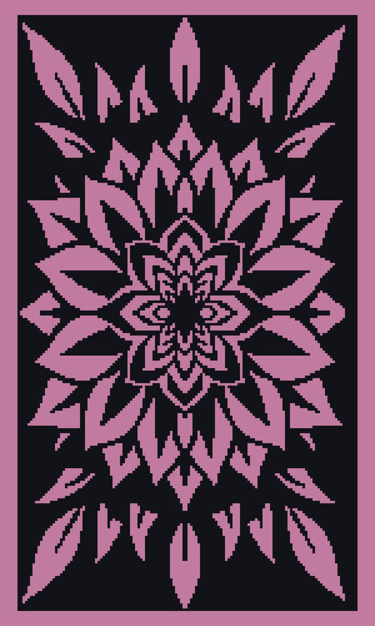 Flower Blaze  Graphghan Crochet Pattern