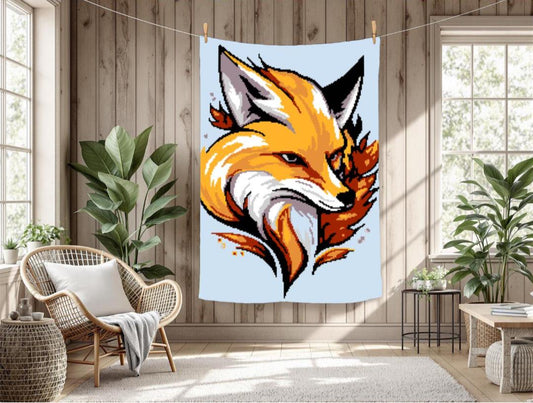 Spirt Fox Crochet Graphghan Pattern