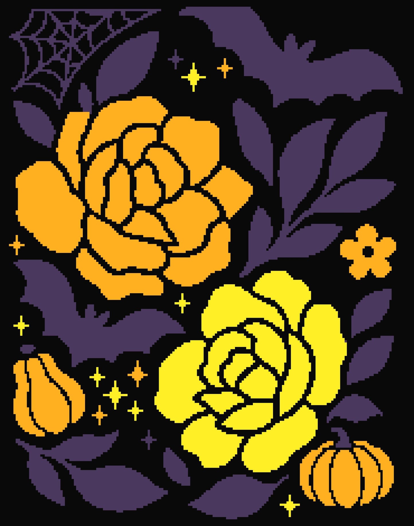 Batty Hollow Crochet Graphghan Pattern