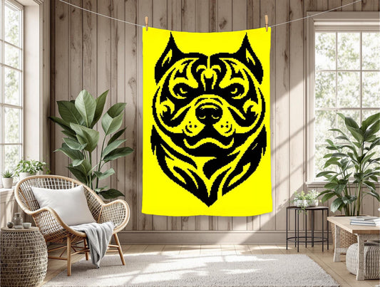 Pitbull Tribal Crochet Graphghan Pattern