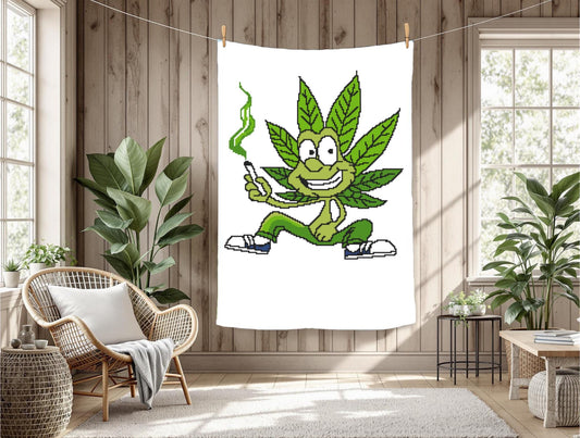 Smoken Guy Graphghan Crochet Pattern