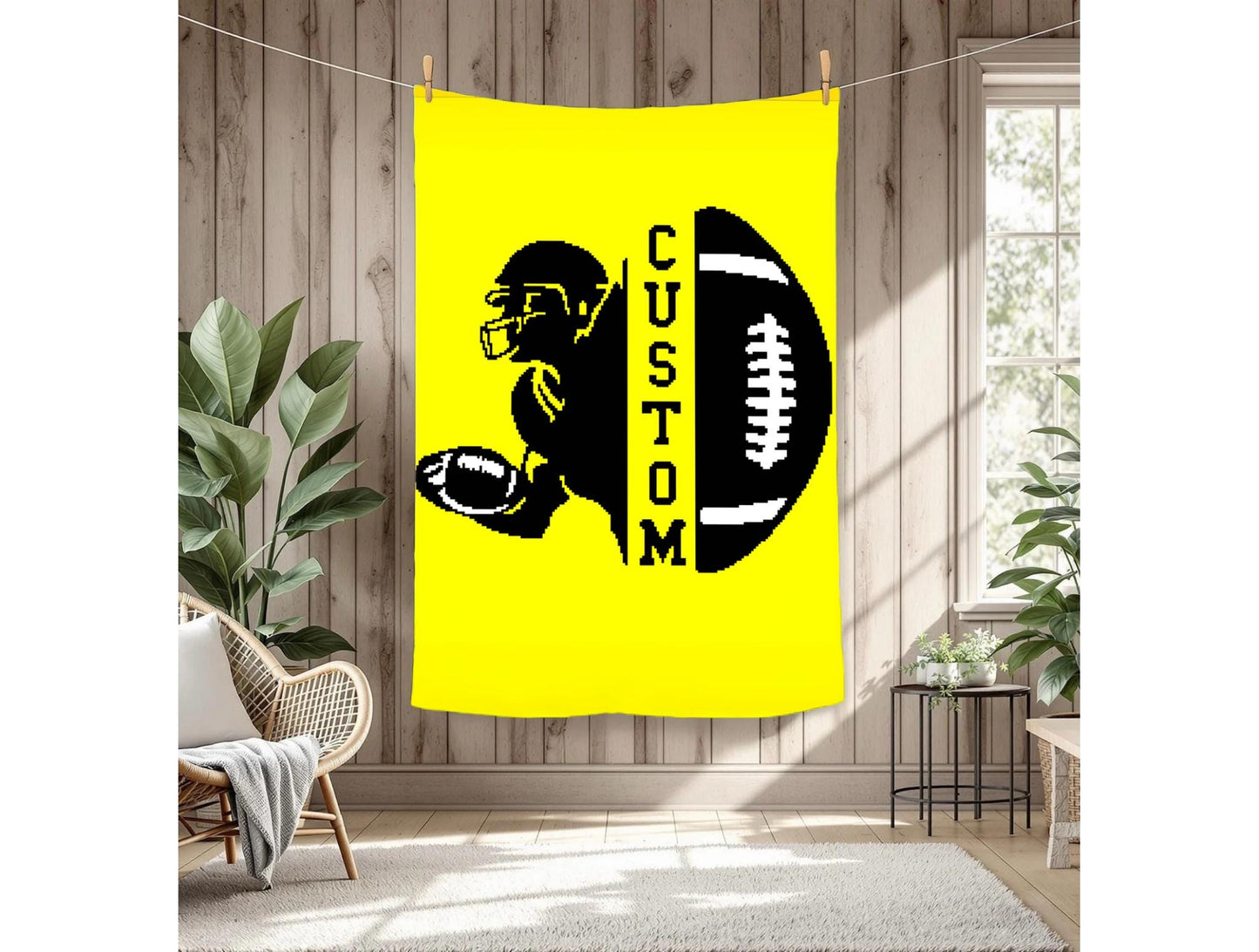Custom Football Player Crochet Graphghan Pattern