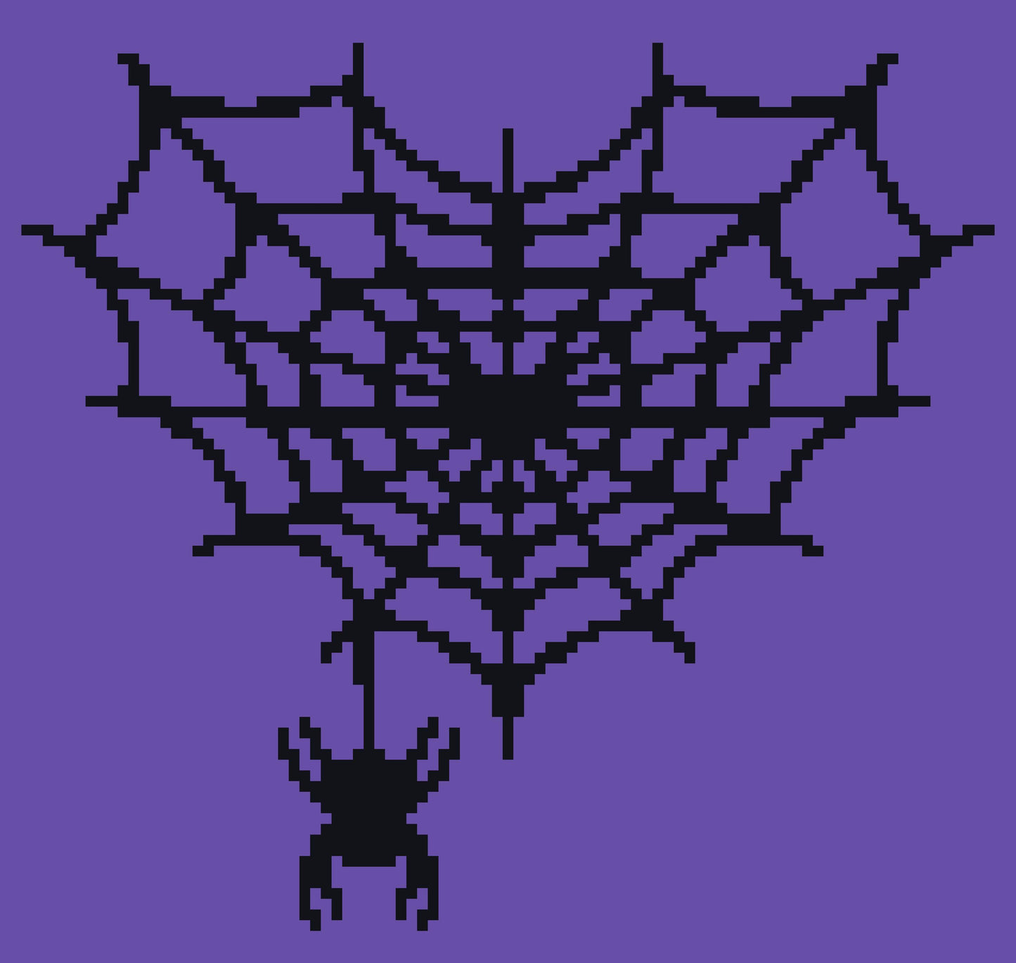 Heart Spider Web Tapestry Crochet Graphghan Pattern