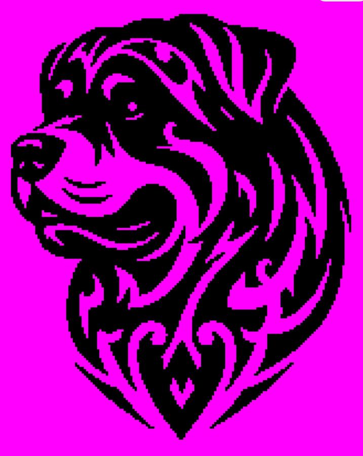 Lucky The Dog Crochet Graphghan Pattern