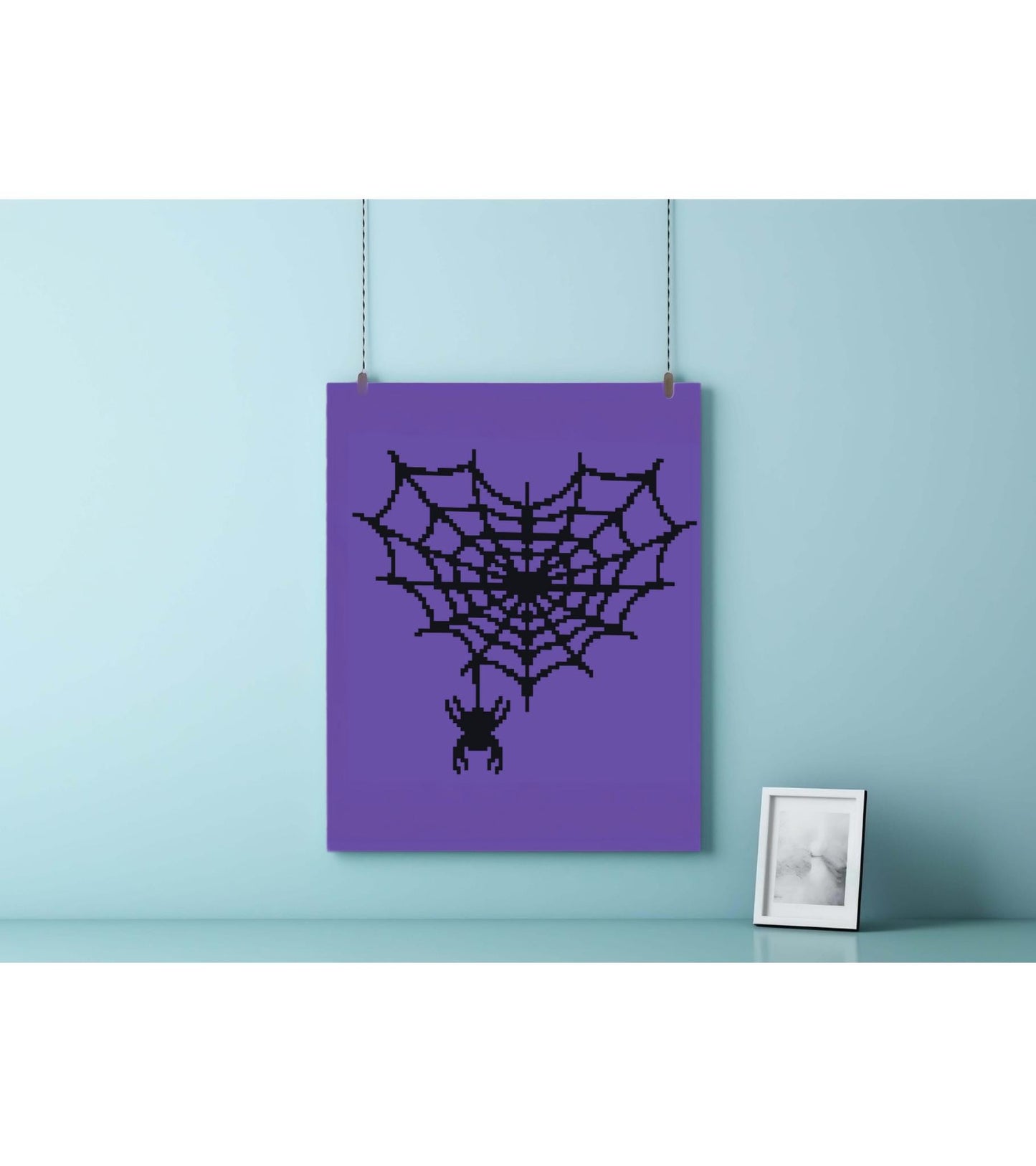 Heart Spider Web Tapestry Crochet Graphghan Pattern