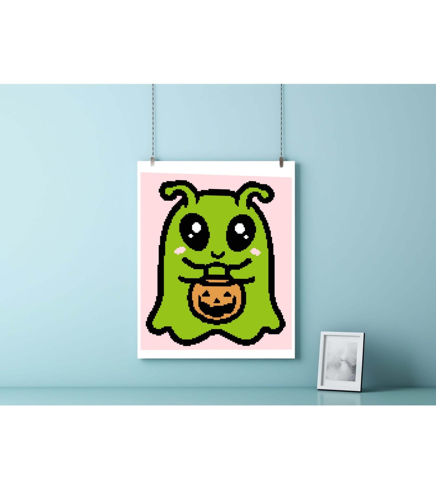 Trick Or Treat Ghost Tapestry Crochet Graphghan Pattern