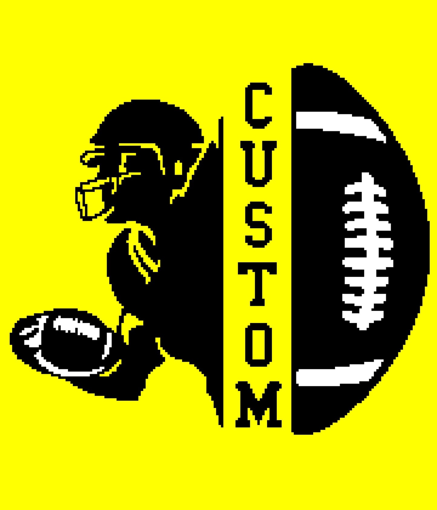 Custom Football Player Crochet Graphghan Pattern