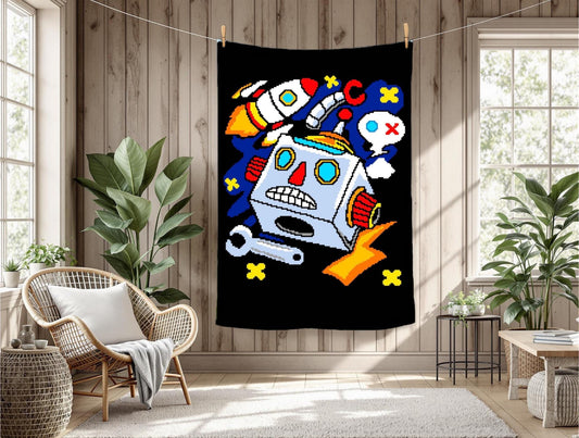 Robo Space Crochet Graphghan Pattern