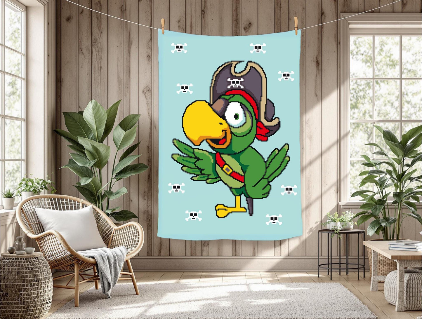 Peter The Pirate Crochet Graphghan Pattern