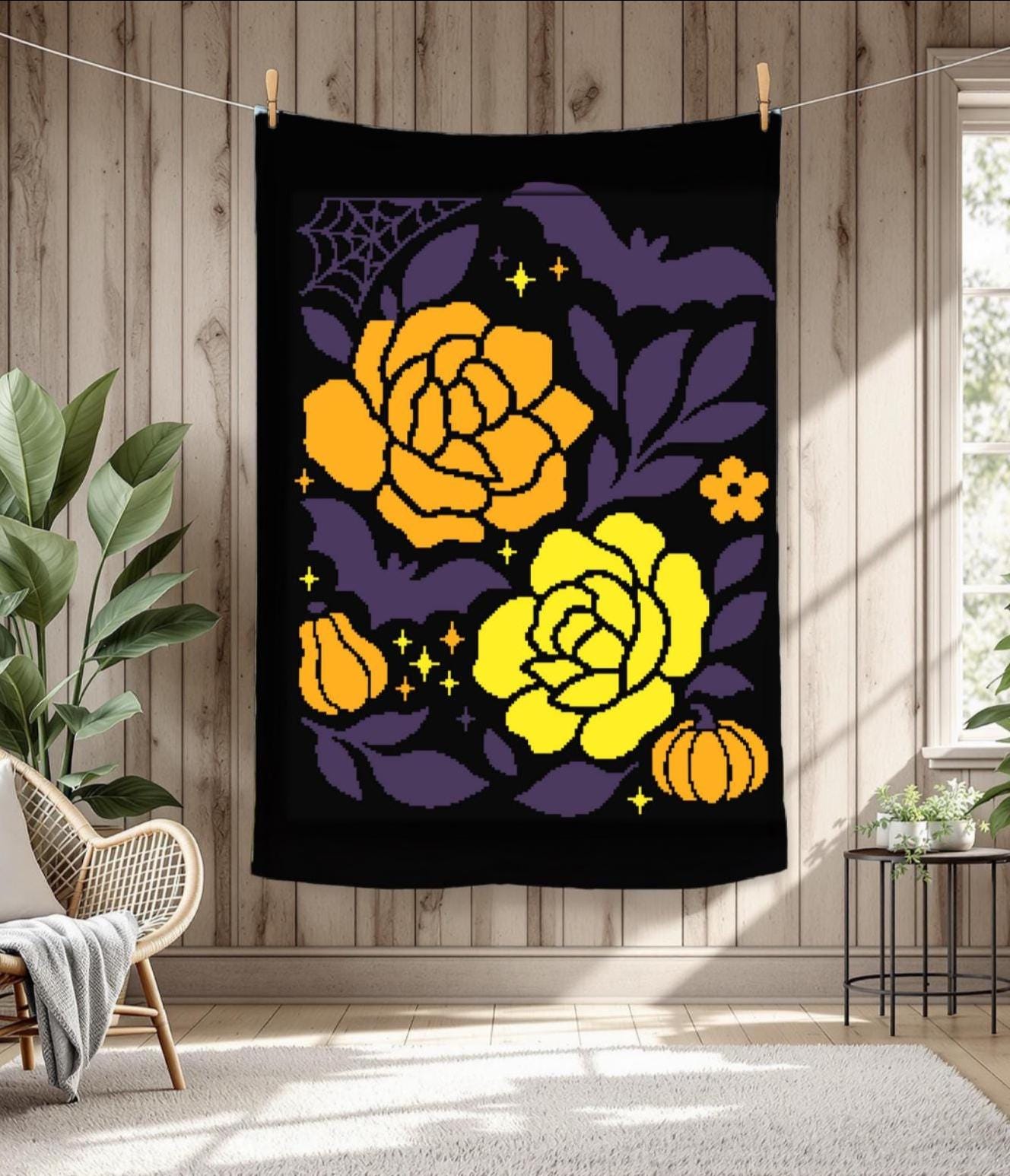 Batty Hollow Crochet Graphghan Pattern