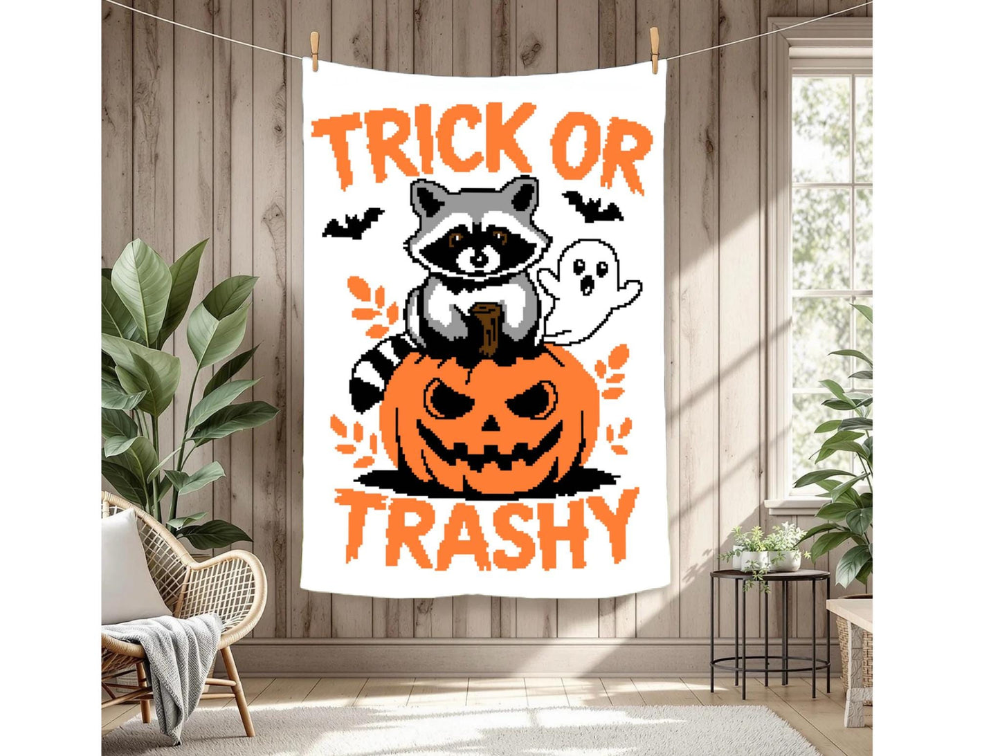Trick or Trashy Crochet Graphghan Pattern