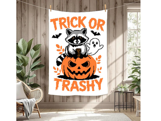 Trick or Trashy Crochet Graphghan Pattern