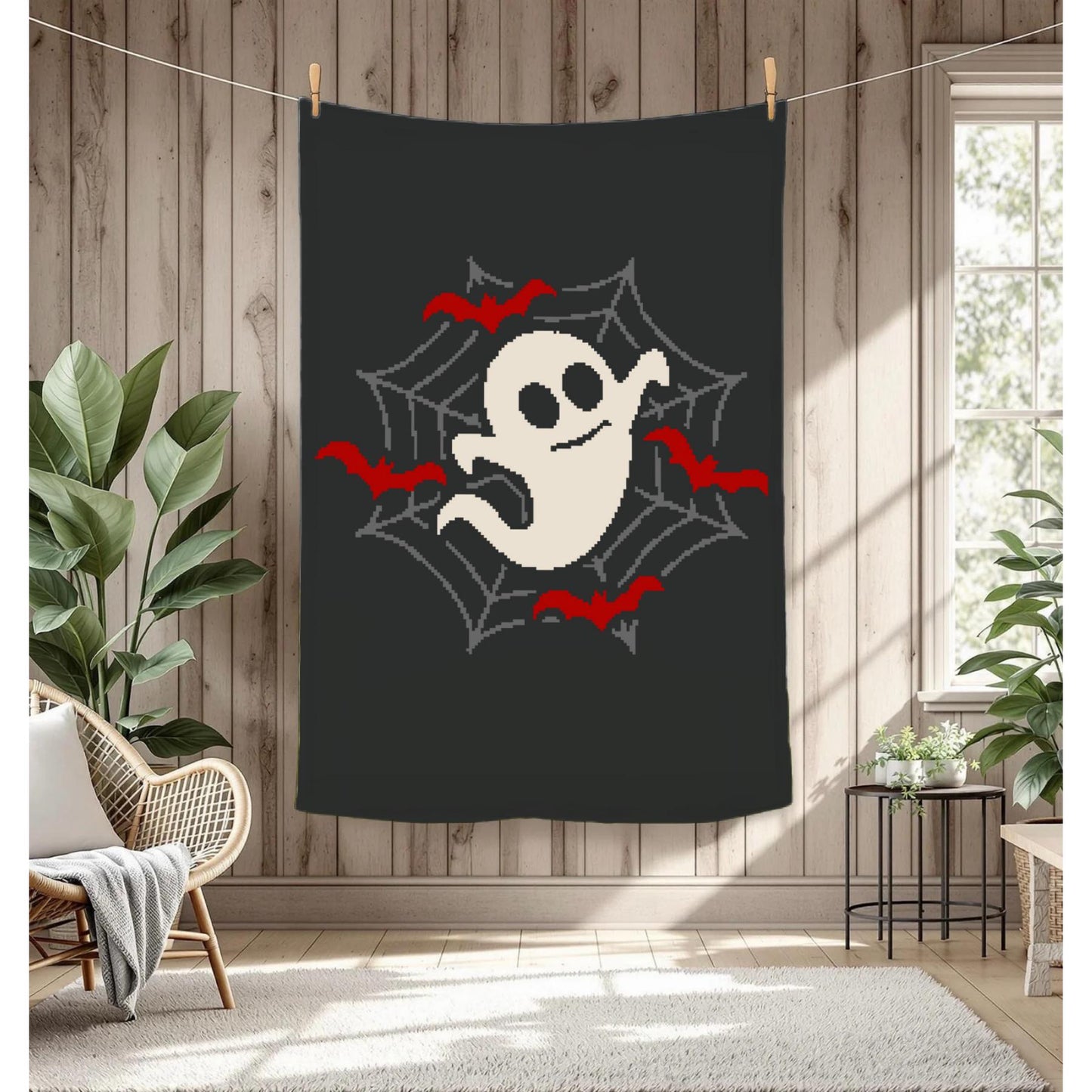 Spider Ghost Crochet Graphghan Pattern