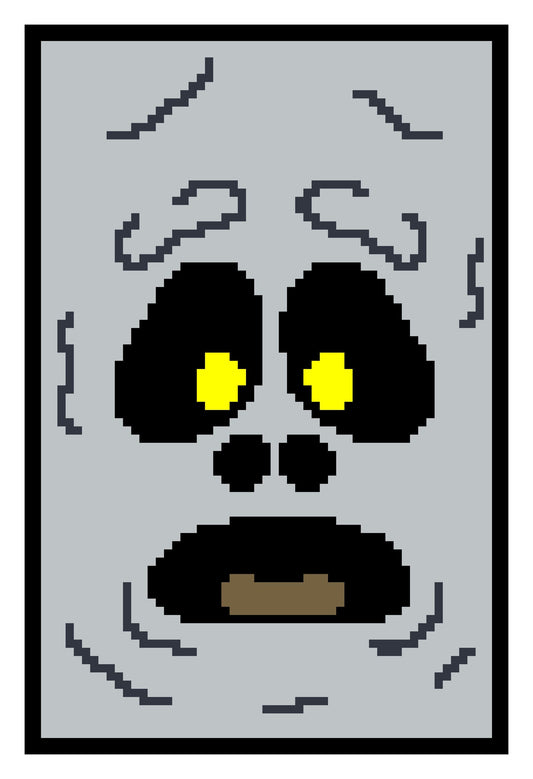 Horror Face Tapestry Crochet Graphghan Pattern