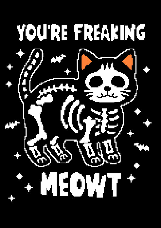 Skeleton Cat Crochet Graphghan Pattern