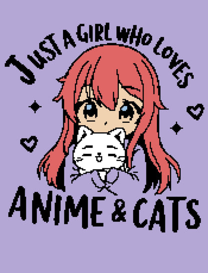 Anime & Cat Crochet Graphghan Pattern