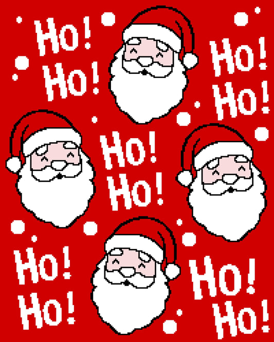 Ho Ho Ho Crochet Graphghan Pattern