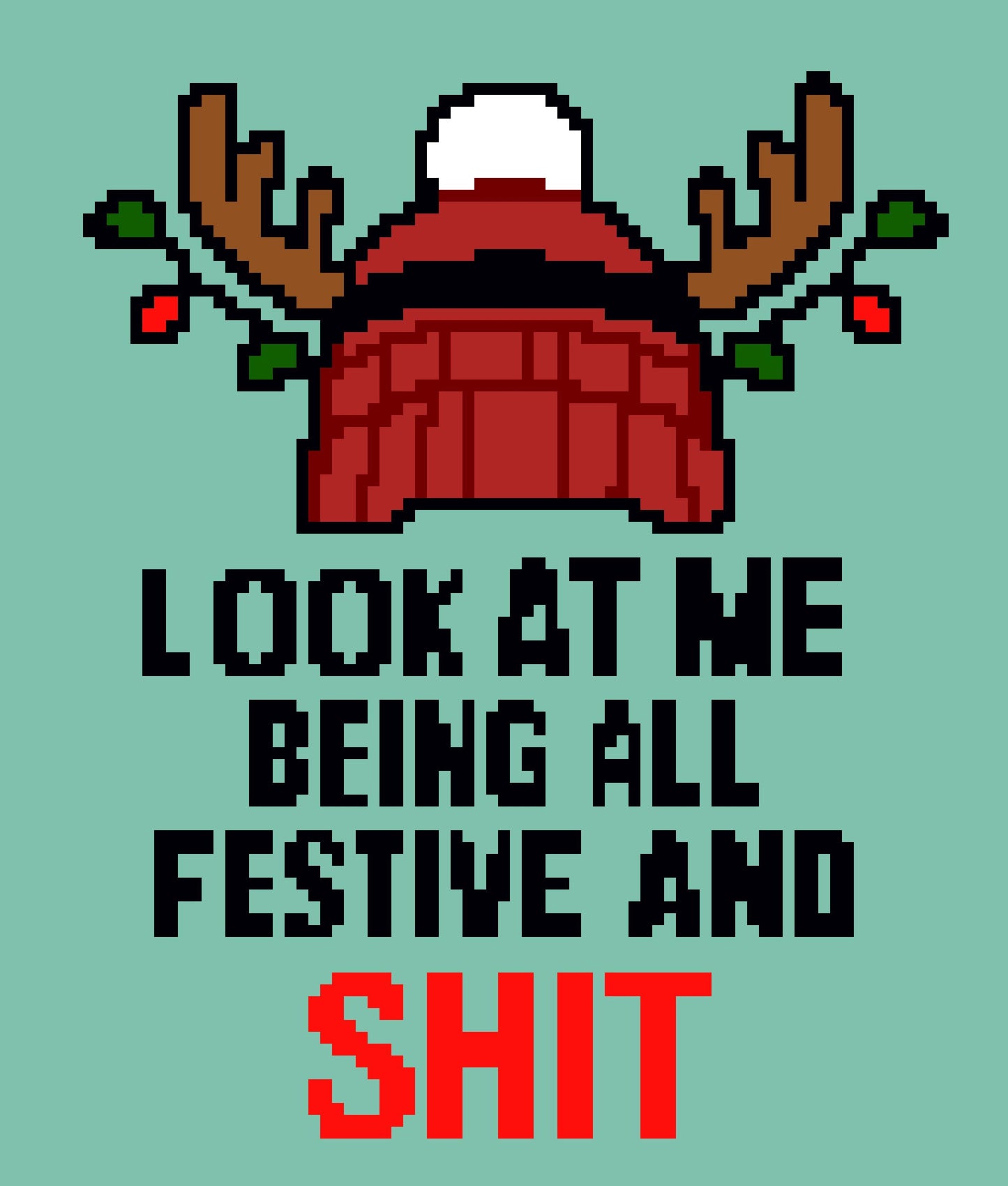Festive & Shit Tapestry Crochet Graphghan Pattern